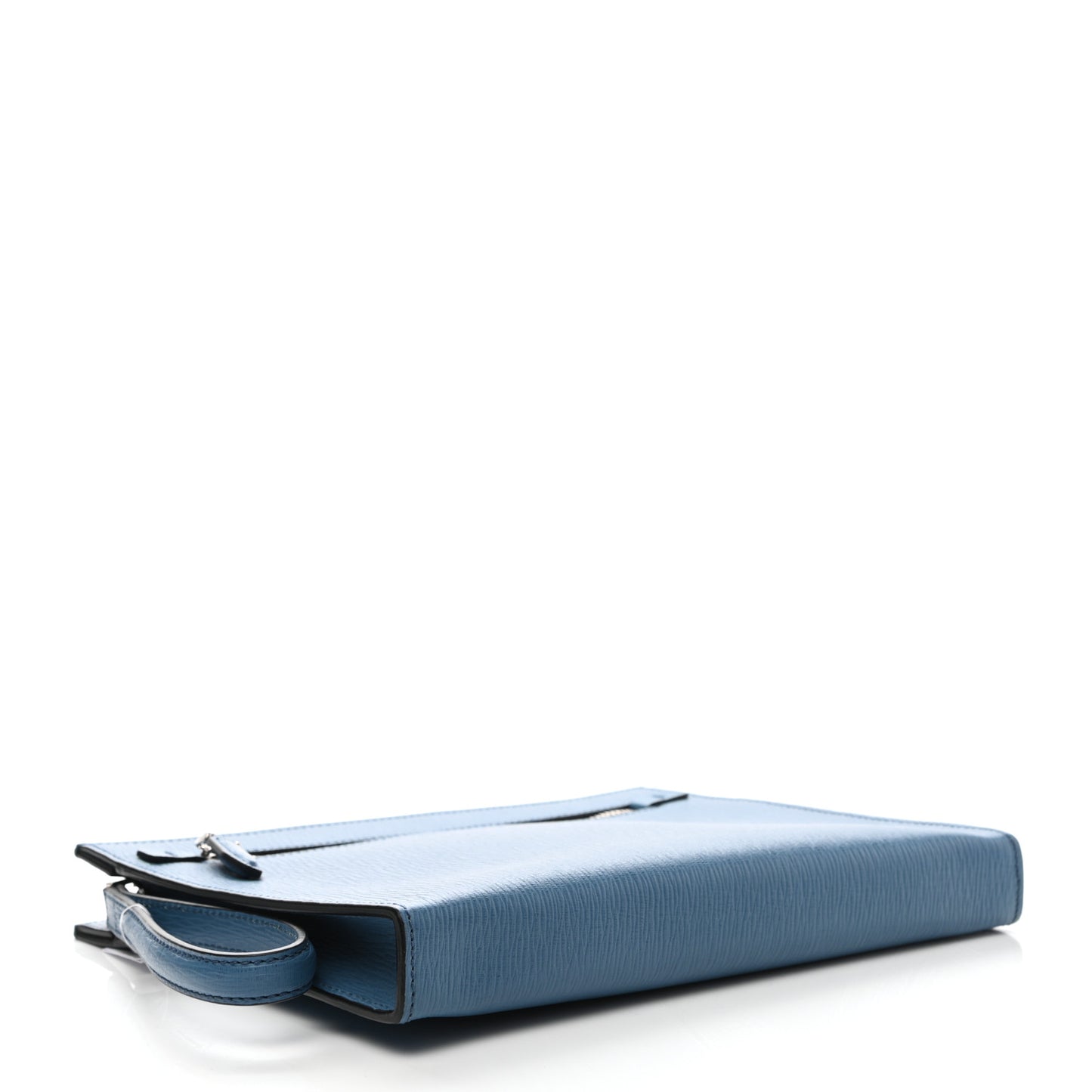 Calfskin Wristlet Clutch Blue