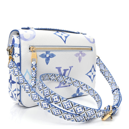 Louis Vuitton Monogram Giant By The Pool Pochette Metis MM Blue 2 of 8