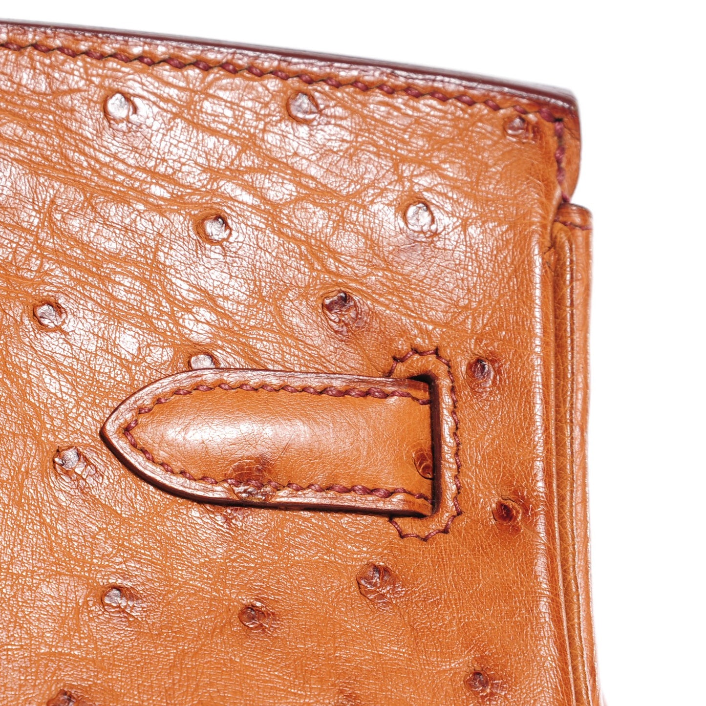 Ostrich Birkin 30 Cognac