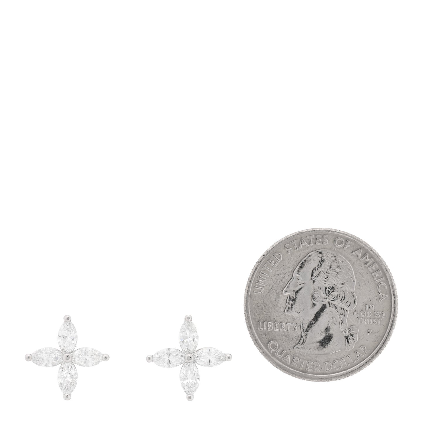 Platinum Diamond Large Victoria Earrings