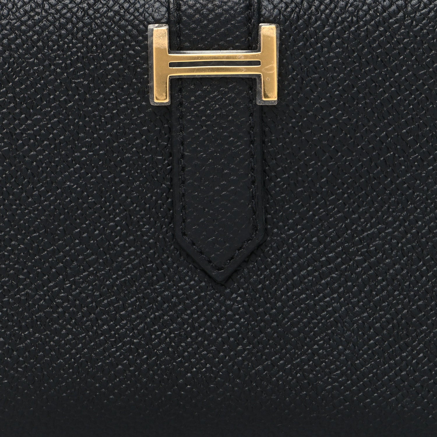 Hermes Epsom Bearn Compact Wallet Black 9 of 9