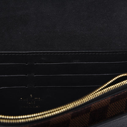 Louis Vuitton Damier Ebene Vavin Chain Wallet Black 7 of 12