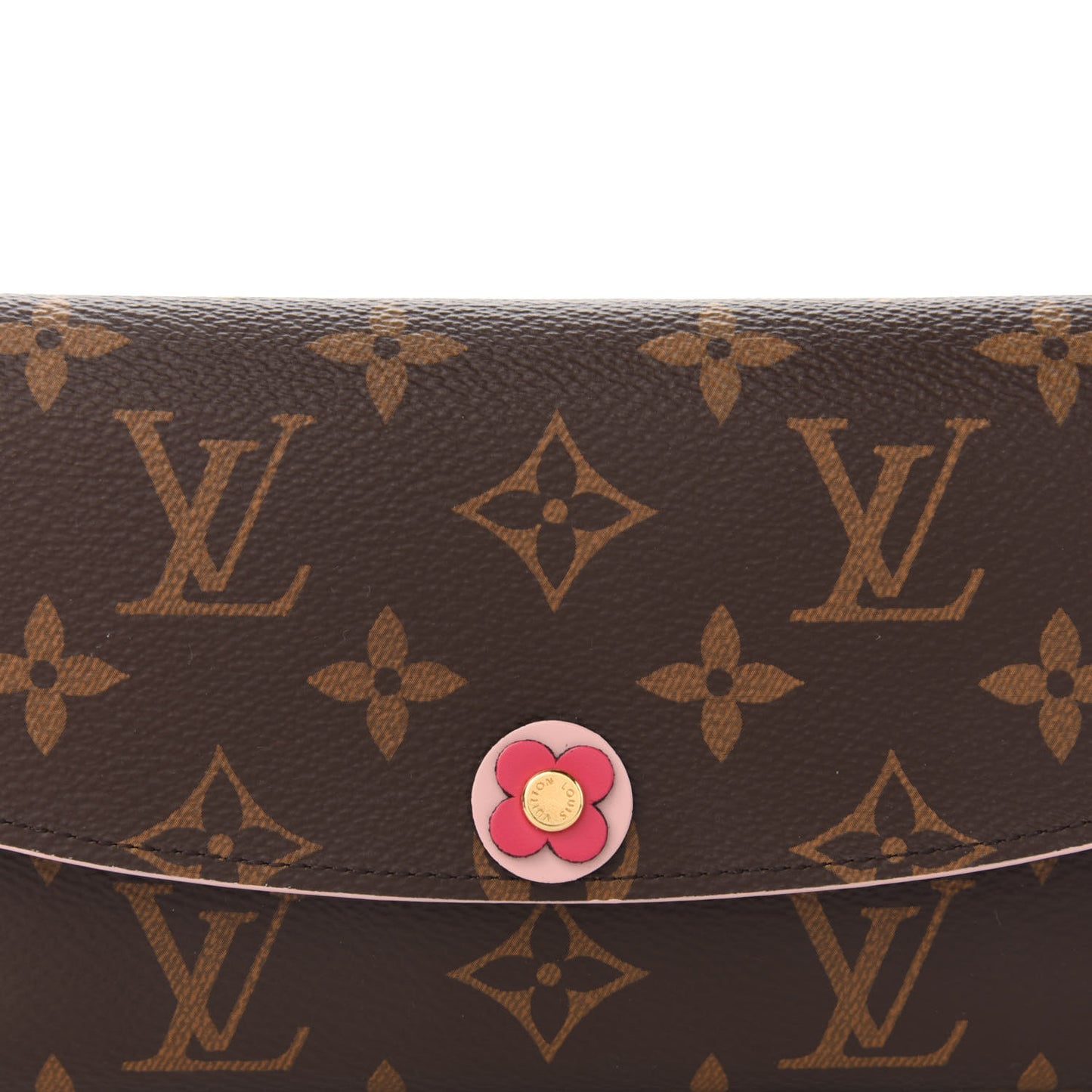 Monogram Bloom Flower Emilie Wallet Fuchsia