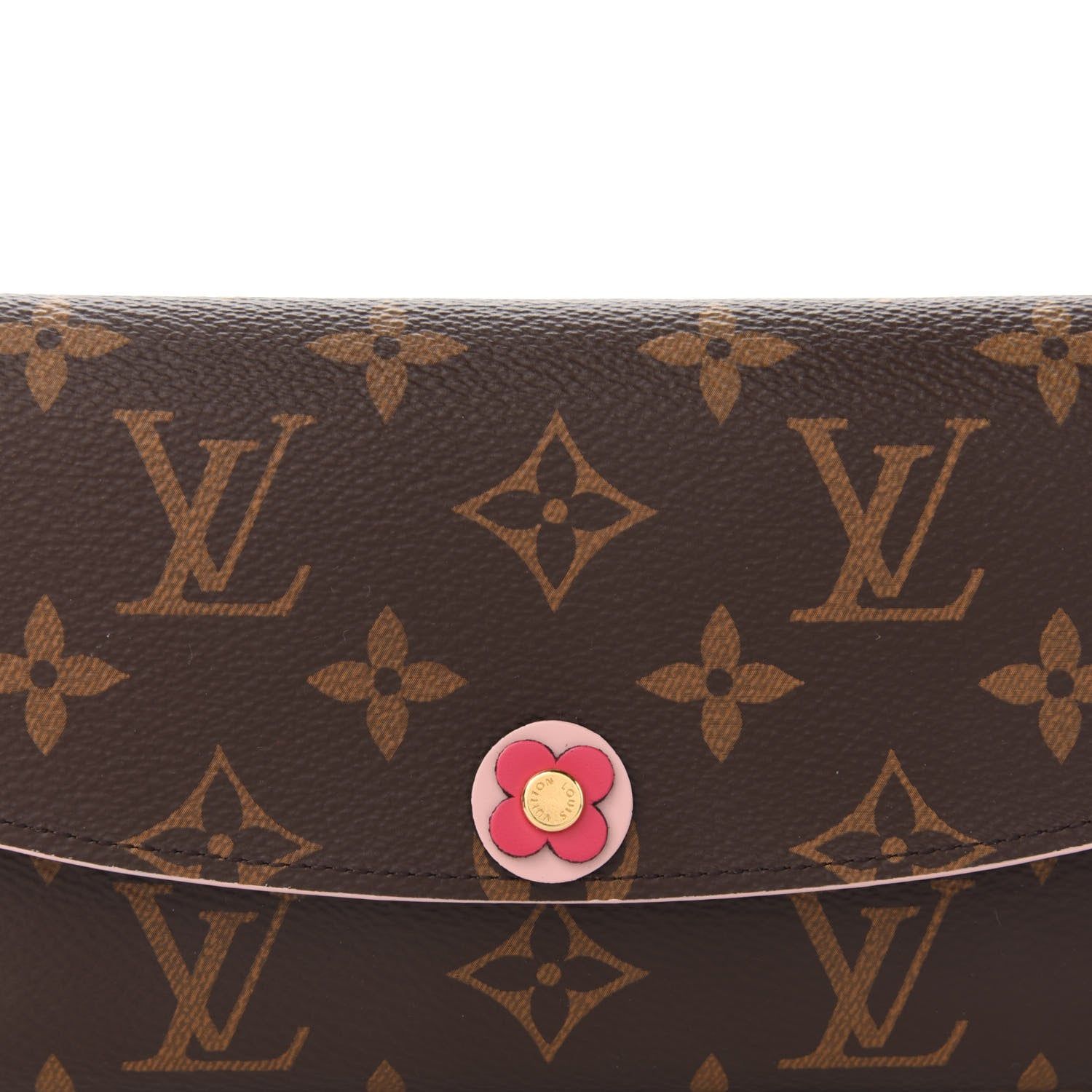Louis Vuitton Monogram Bloom Flower Emilie Wallet Fuchsia 10 of 10