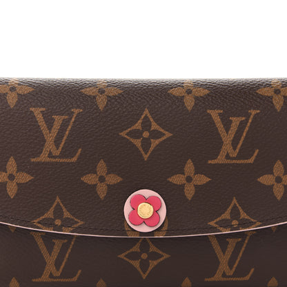 Louis Vuitton Monogram Bloom Flower Emilie Wallet Fuchsia 10 of 10