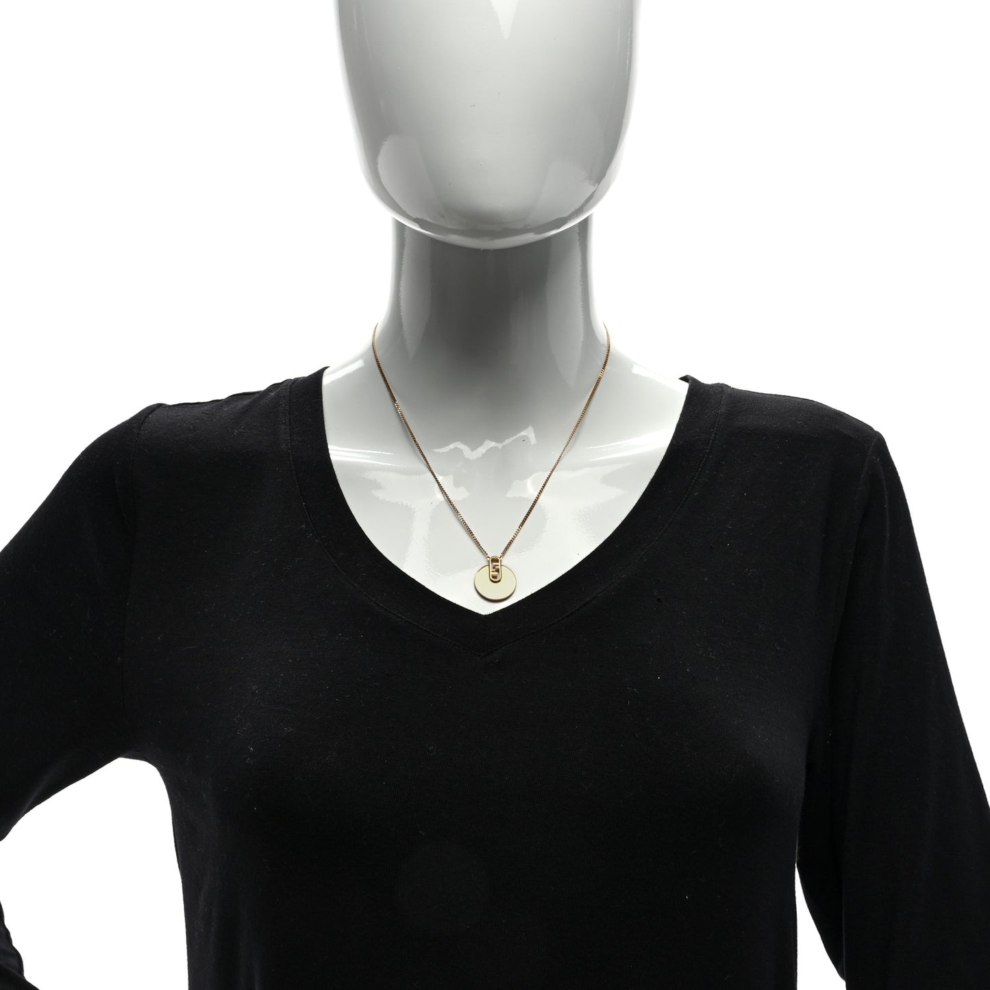 Metal O'Lock Necklace Gold