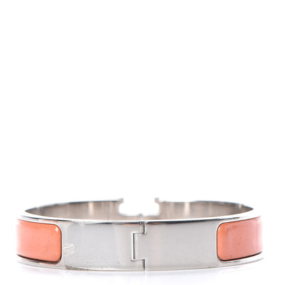 Hermes Enamel Narrow Clic Clac H Bracelet PM Mango 3 of 5