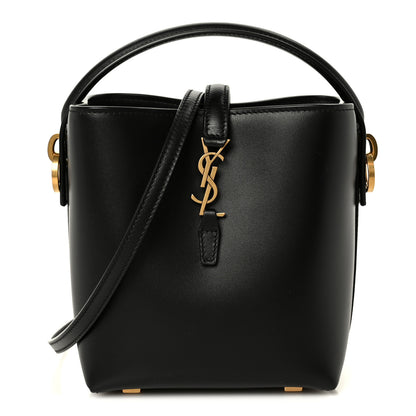 Saint Laurent Shiny Calfskin Le 37 Mini Bucket Bag Black 1 of 10