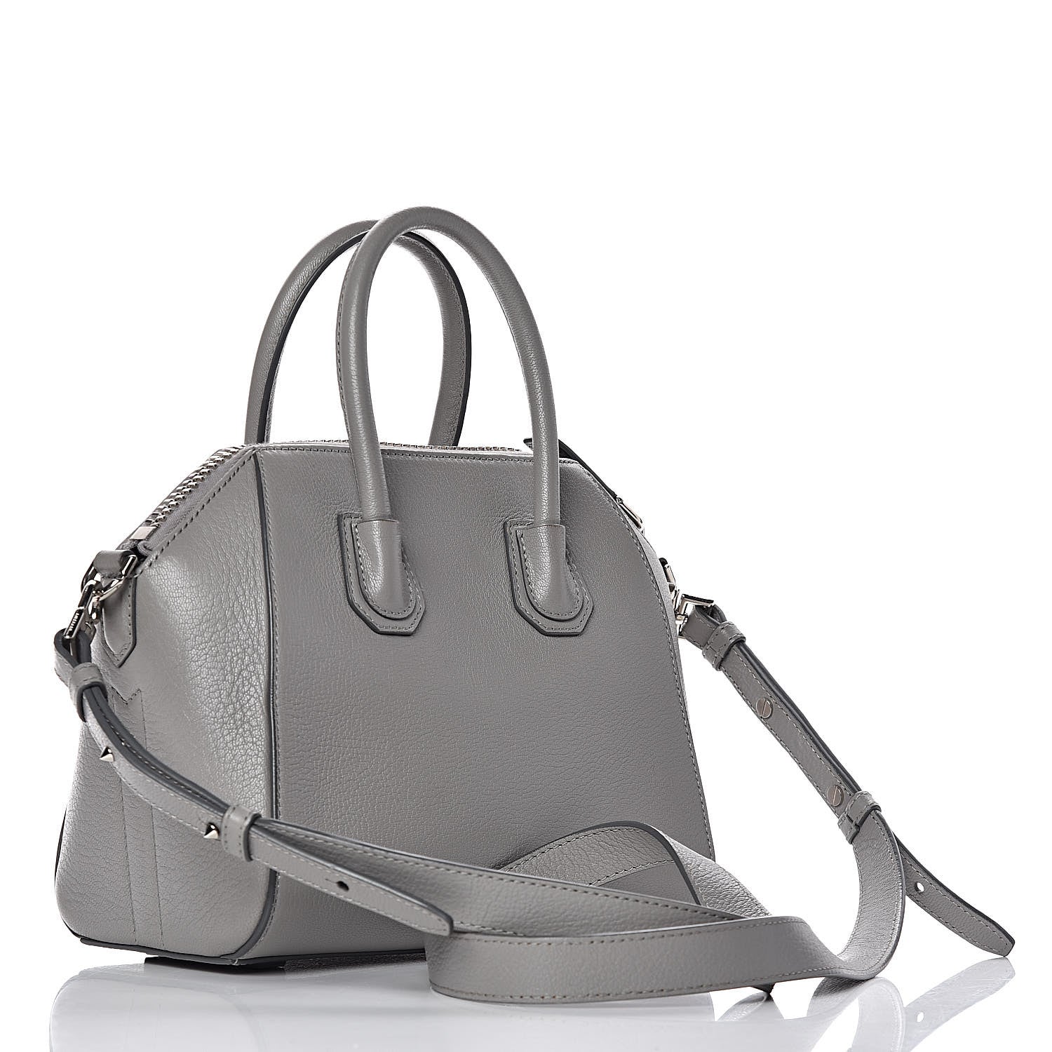 Givenchy Sugar Goatskin Mini Antigona Pearl Grey 3 of 11