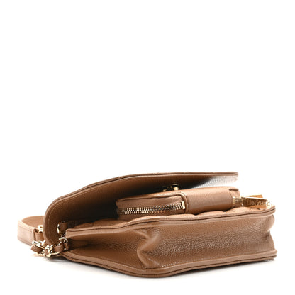 Chanel Caviar Quilted Business Affinity Clutch With Chain Flap Dark Beige 4 of 11