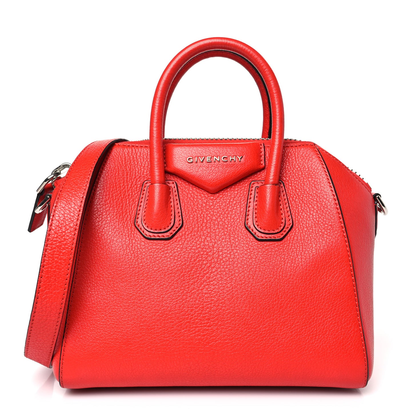 Sugar Goatskin Mini Antigona Medium Red
