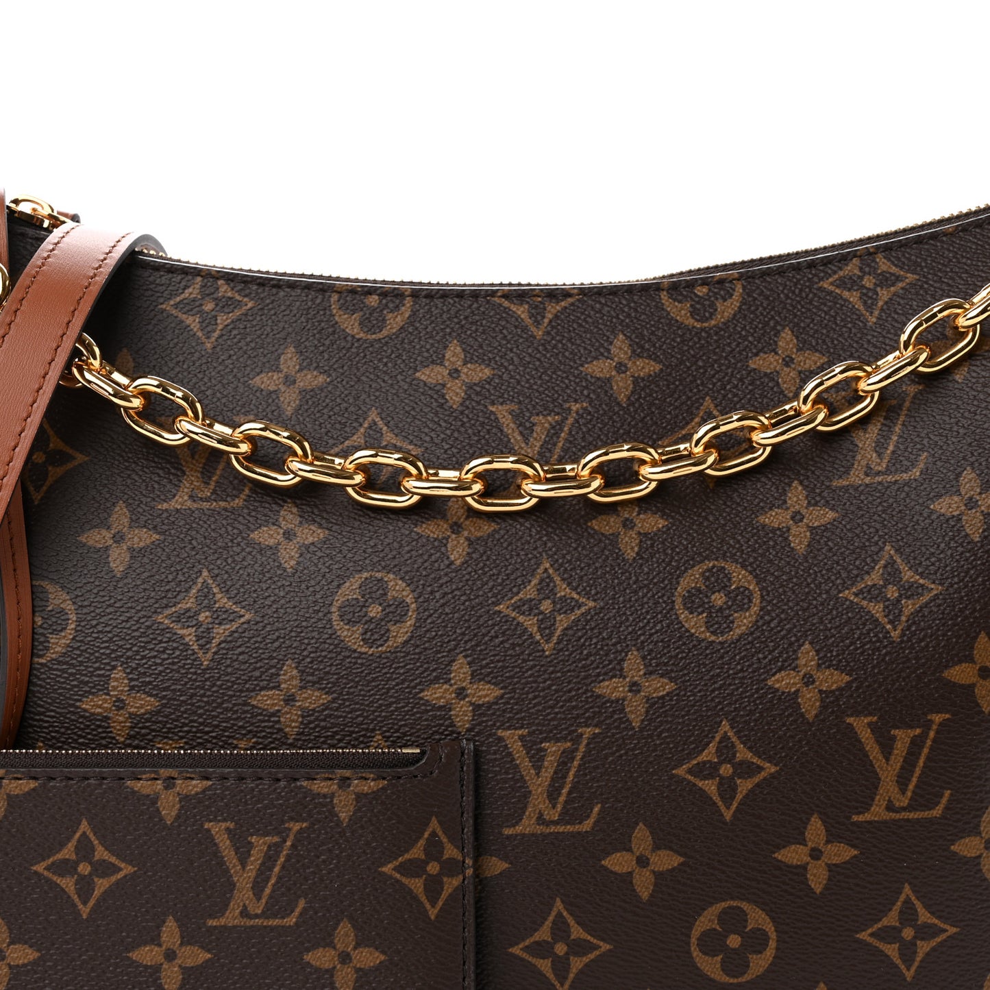 Reverse Monogram Loop Hobo
