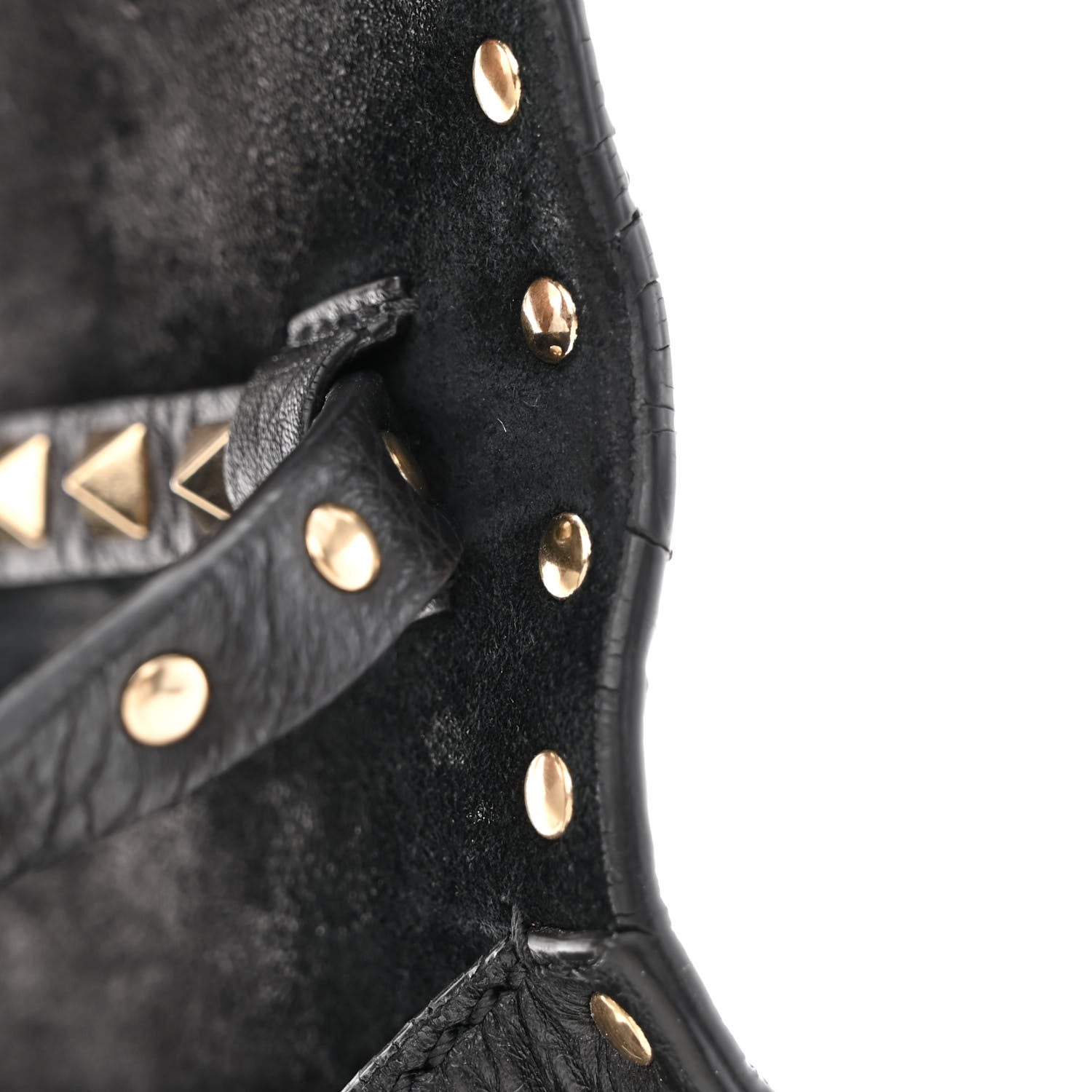 Valentino Garavani Pebbled Calfskin Medium Rockstud Flip Lock Crossbody Bag Black 10 of 13