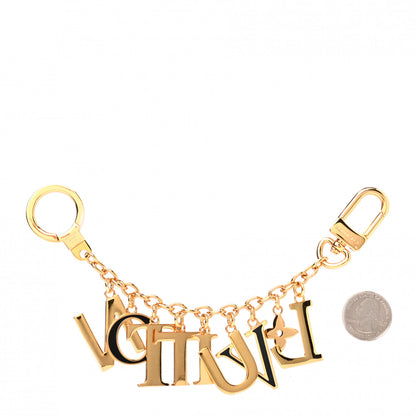 Louis Vuitton LV Tag Bag Charm Gold 2 of 3