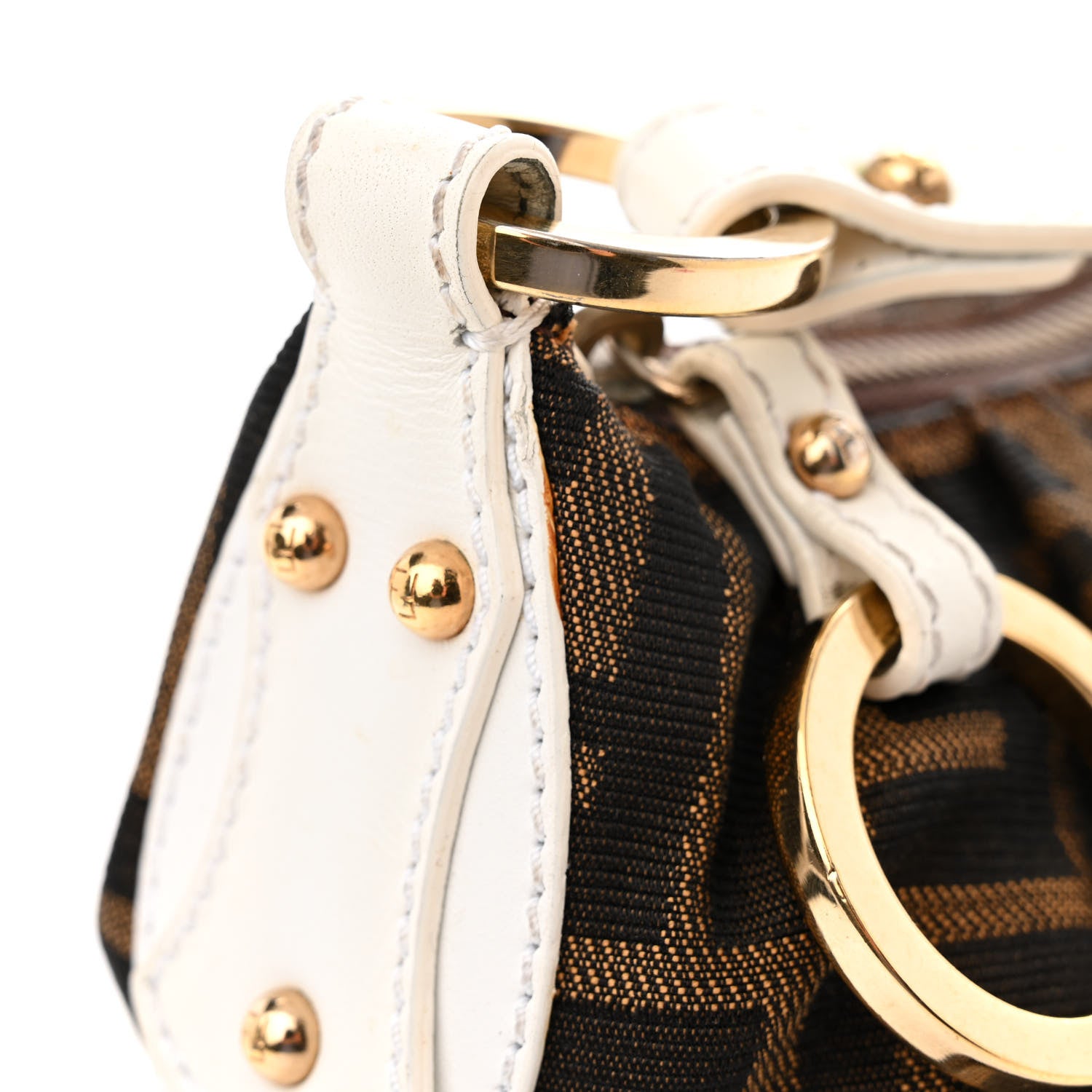 Fendi Zucca Cuoio Lucido Hobo Tobacco White 15 of 15