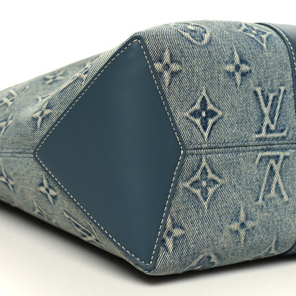 Louis Vuitton Monogram Washed Denim Weekend Tote NM 8 of 9
