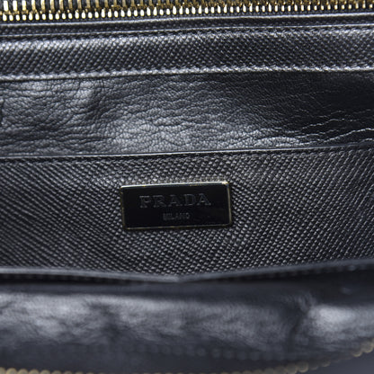 Prada Saffiano Cuir Top Handle Dome Tote Black 8 of 11
