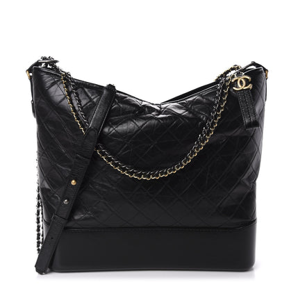 Chanel Aged Calfskin Quilted Maxi Gabrielle Hobo Black 1 of 10
