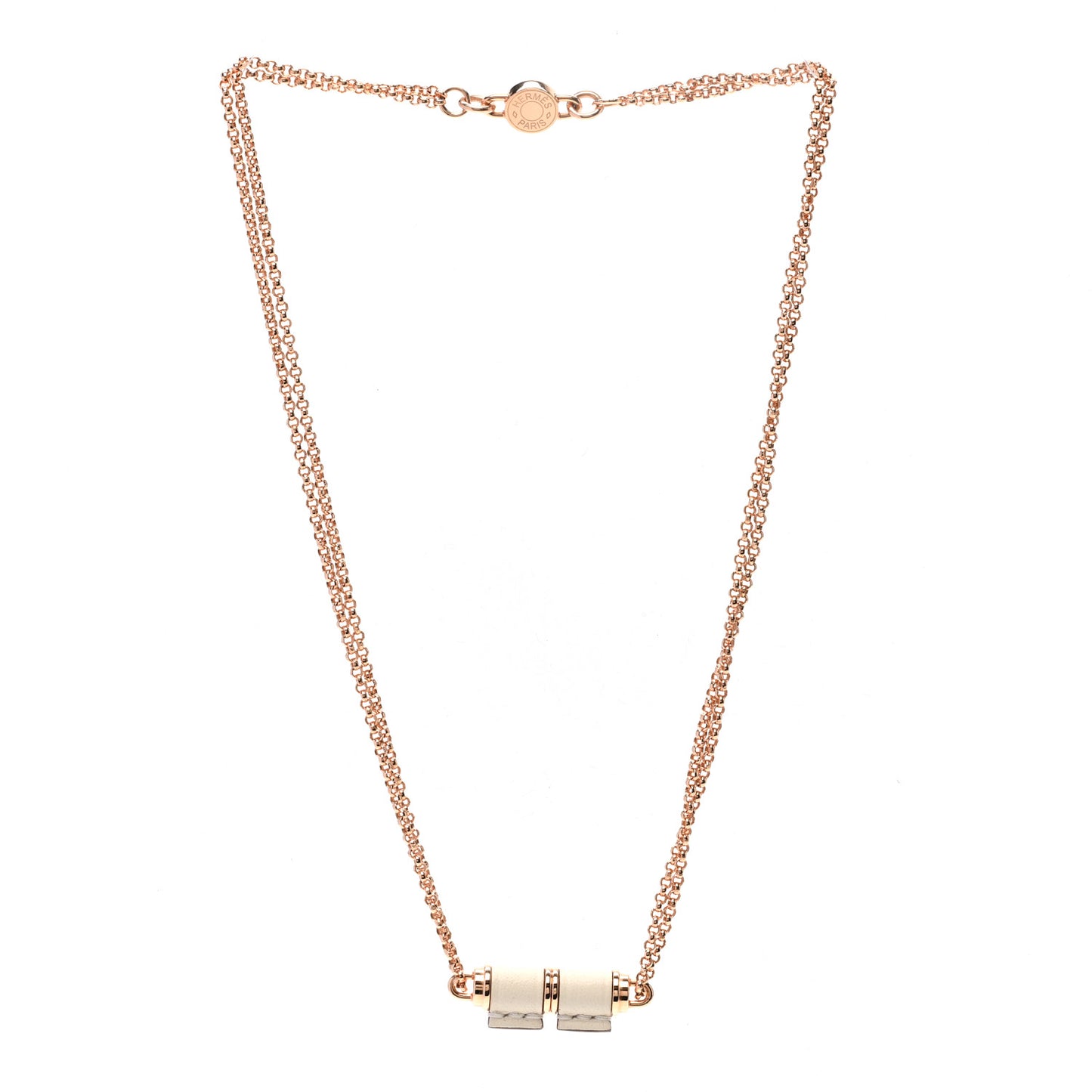 Swift Rose Gold Charniere Pendant Necklace Nata