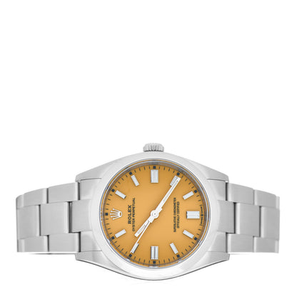 Rolex Stainless Steel 36mm Oyster Perpetual Watch Yellow 126000 2 of 5