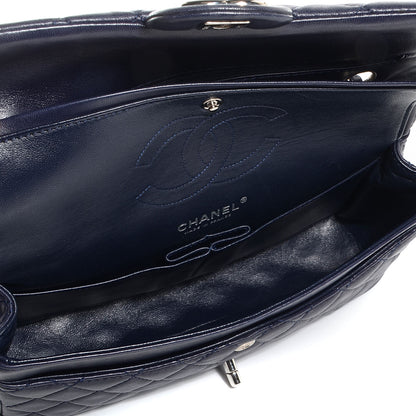 Chanel Lambskin Medium Double Flap Navy 5 of 8