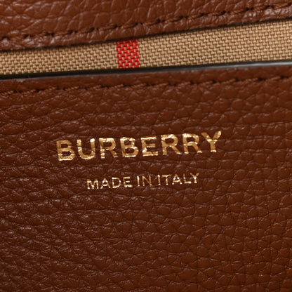 Burberry Calfskin Vintage Check Note Crossbody Bag Tan 6 of 13
