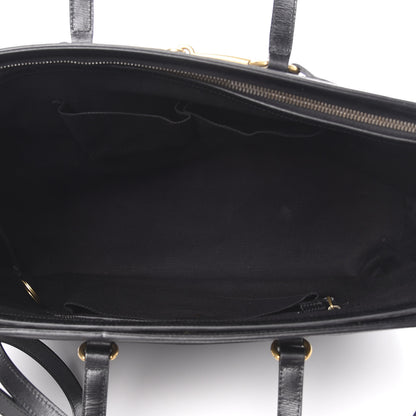 Gucci Textured Calfskin Large Bright Bit Tote Black 5 of 14