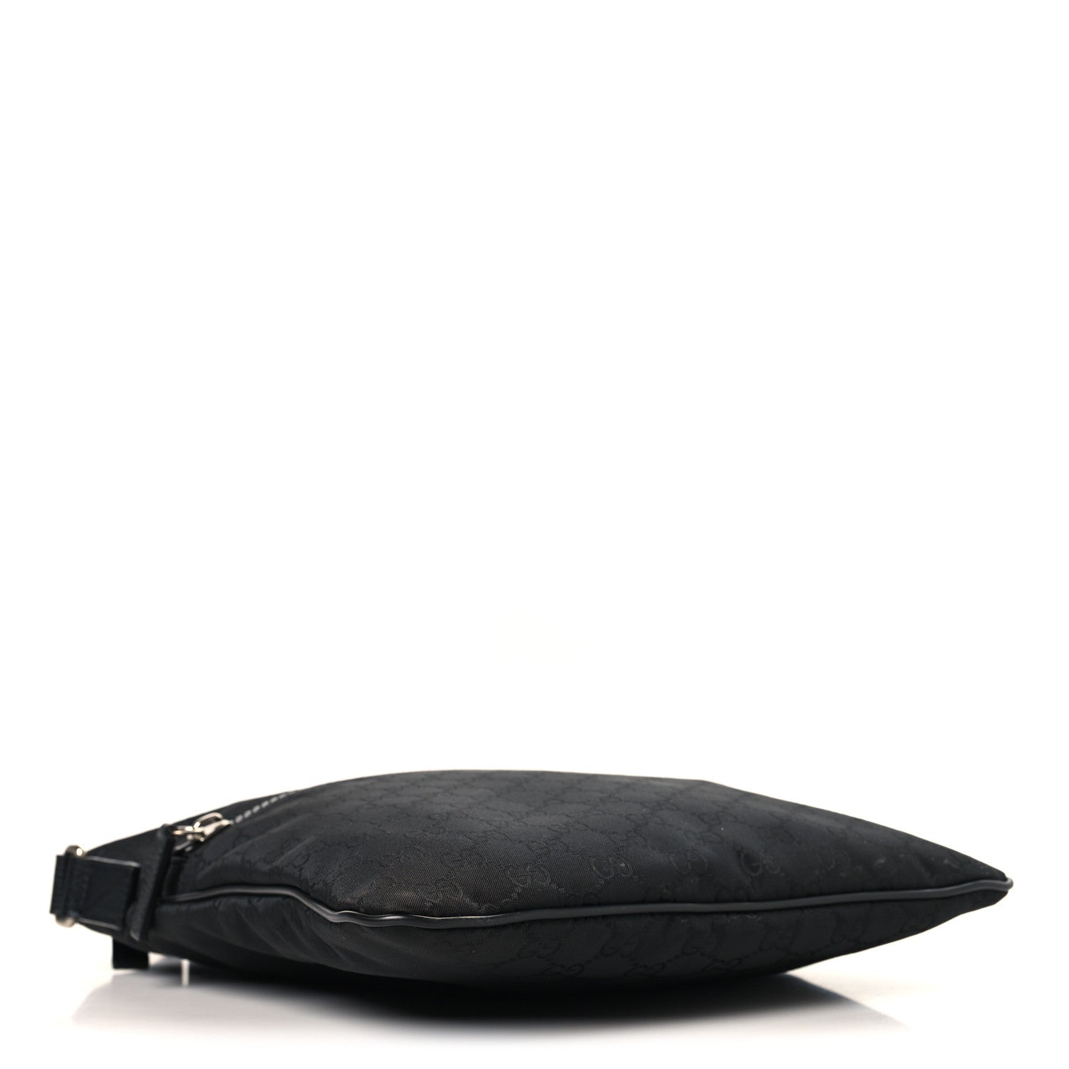 Gucci Nylon Monogram Small Flat Messenger Bag Black 4 of 11