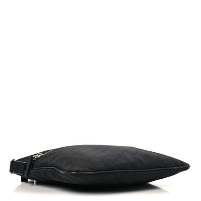Gucci Nylon Monogram Small Flat Messenger Bag Black 4 of 11