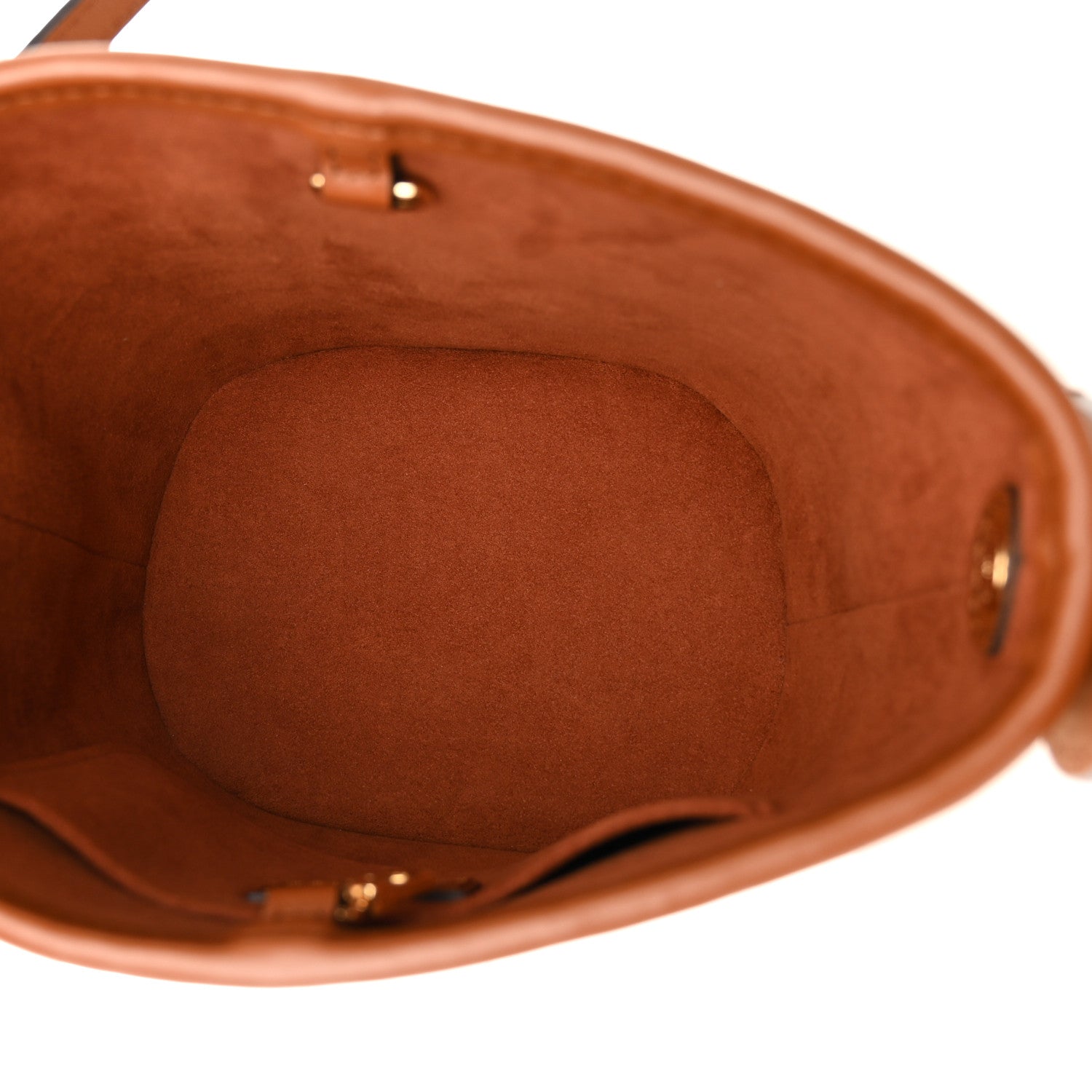 Louis Vuitton Kitted Raffia Petit Bucket Caramel 5 of 9