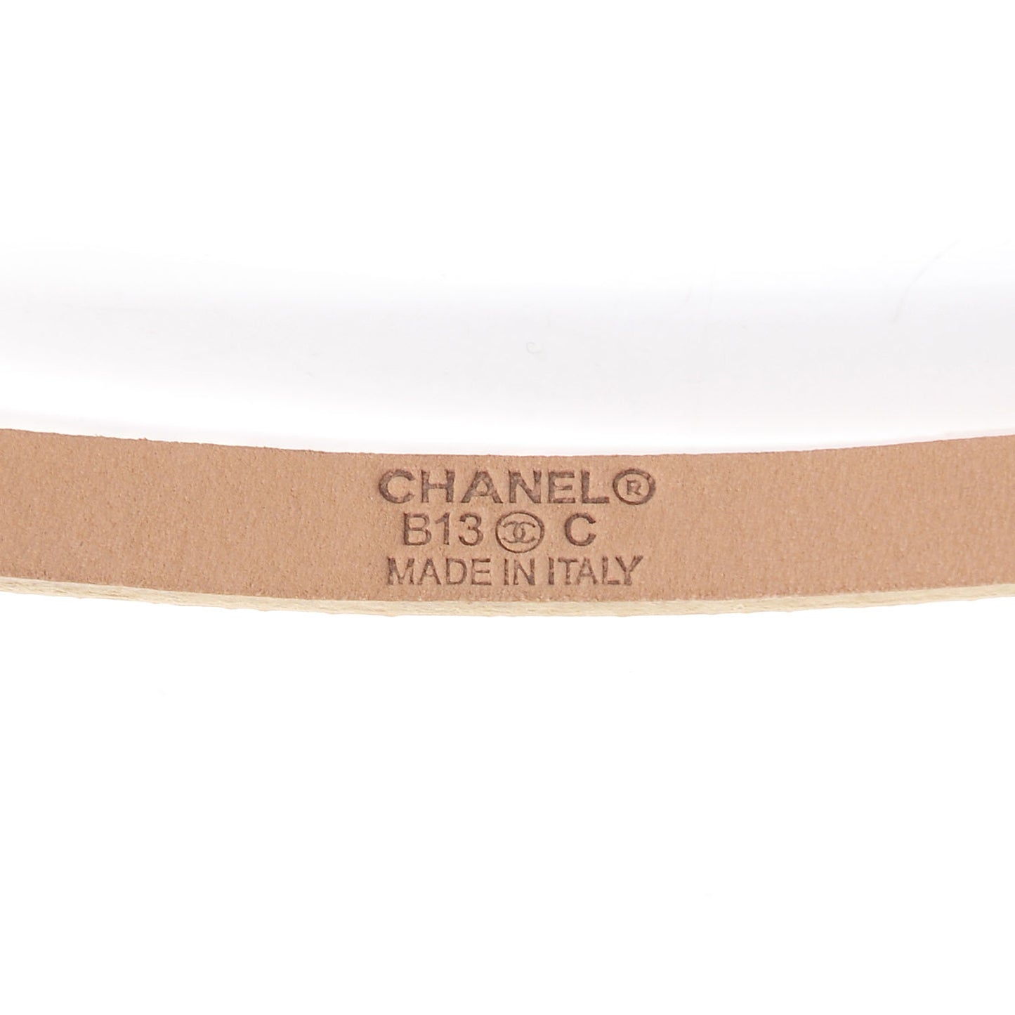 Pearl and Leather CC Double Wrap Belt Gold