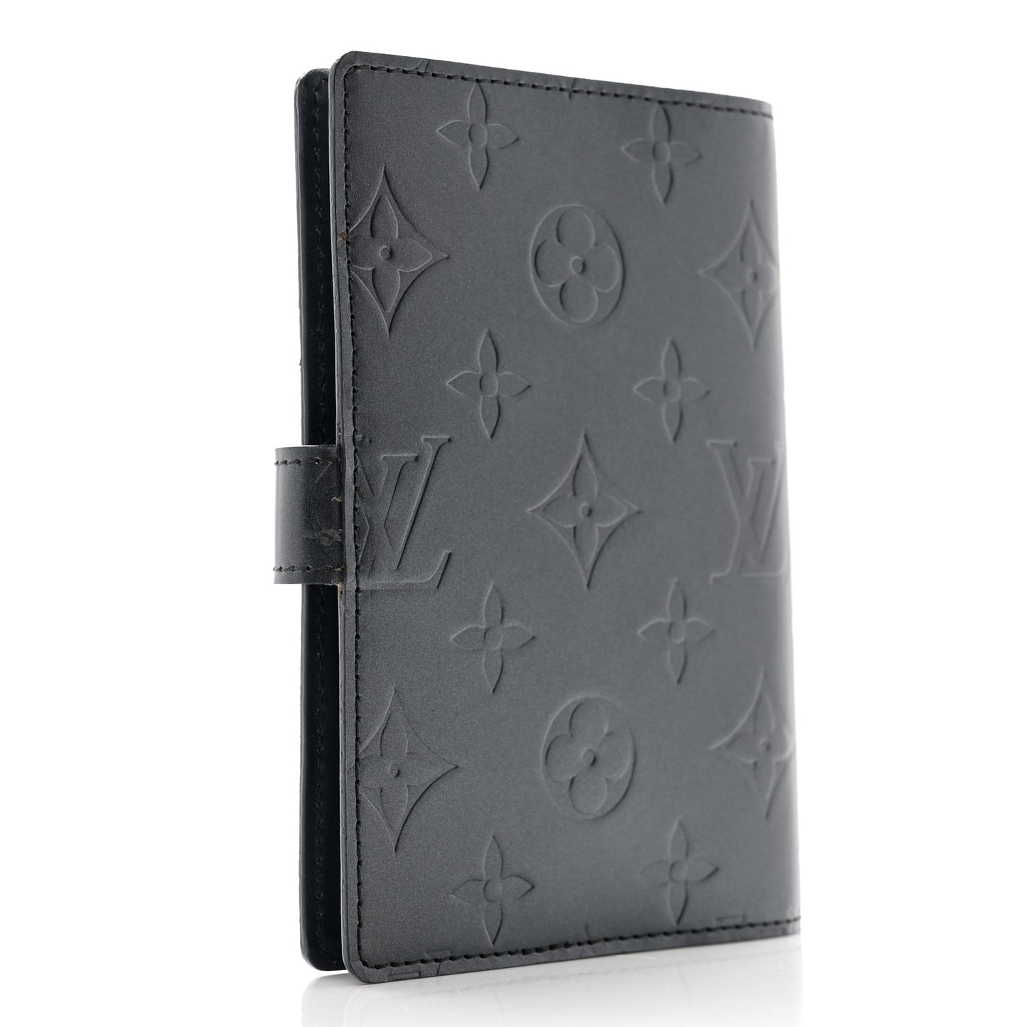 Mat Monogram Small Ring Agenda Cover Blue