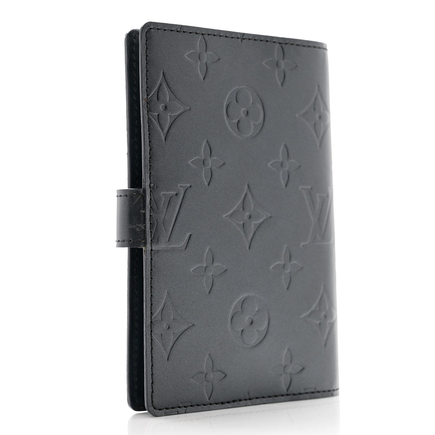 Louis Vuitton Mat Monogram Small Ring Agenda Cover Blue 3 of 9