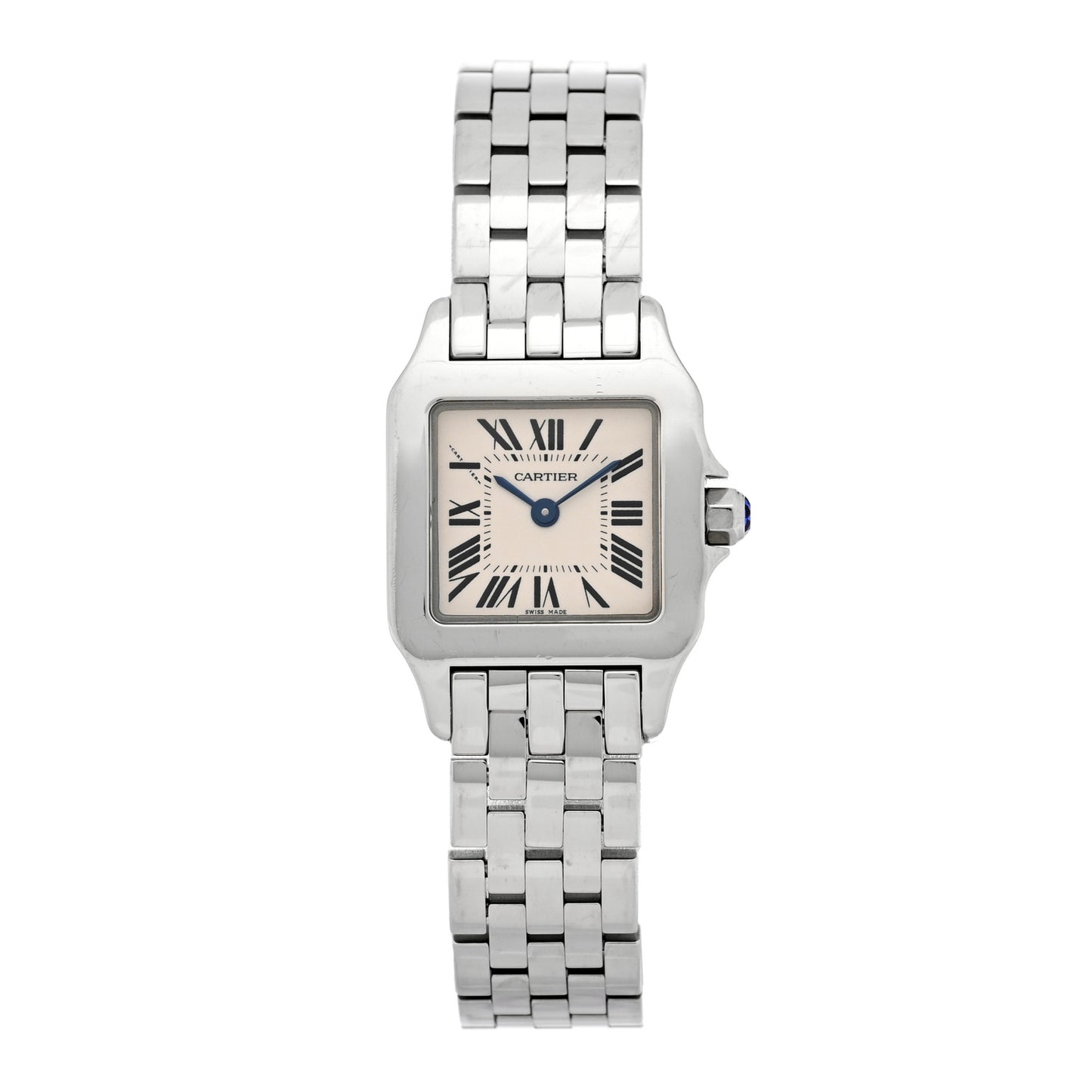 Stainless Steel 20mm Santos Demoiselle Quartz Watch