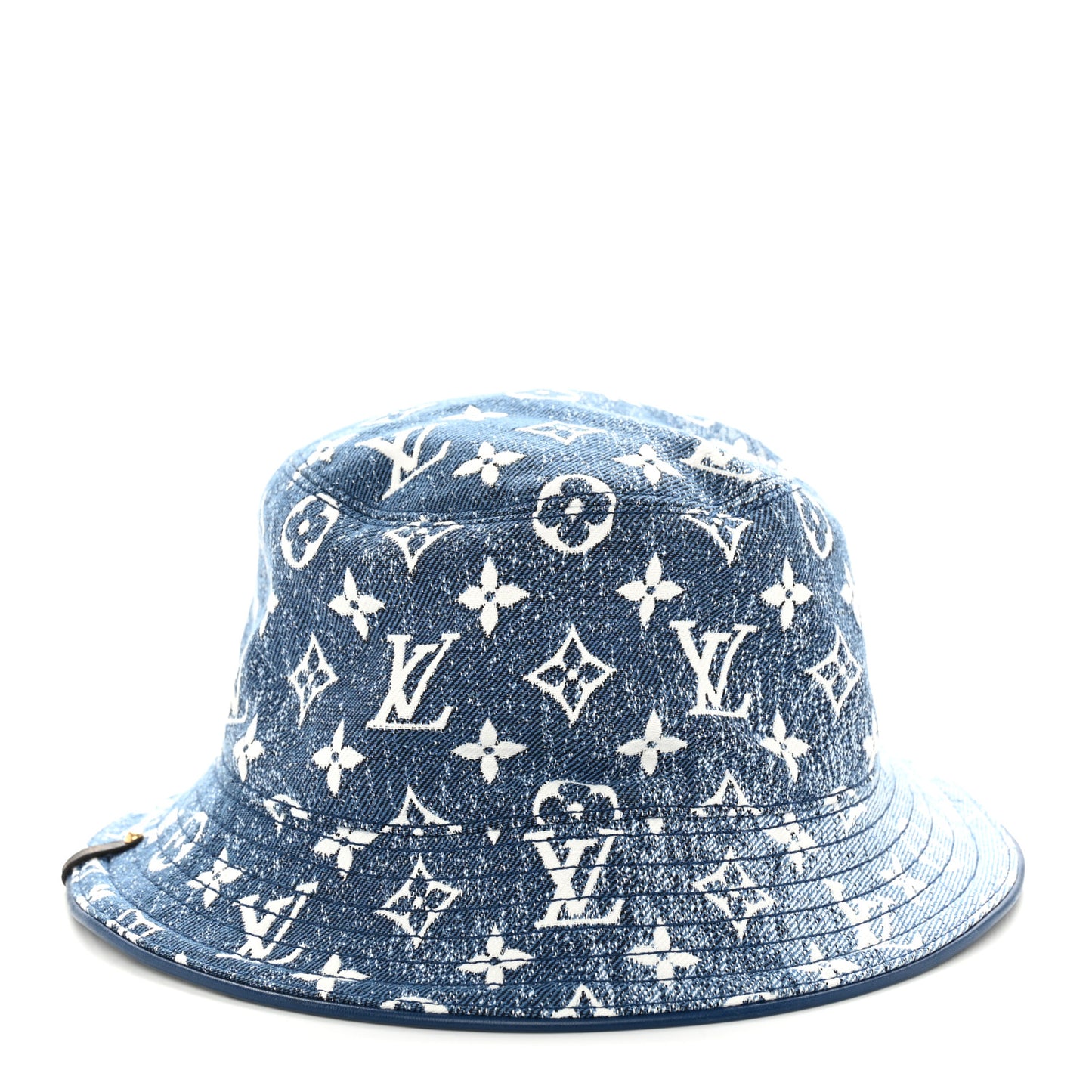 Monogram Denim Jacquard Bob Bucket Hat S Blue