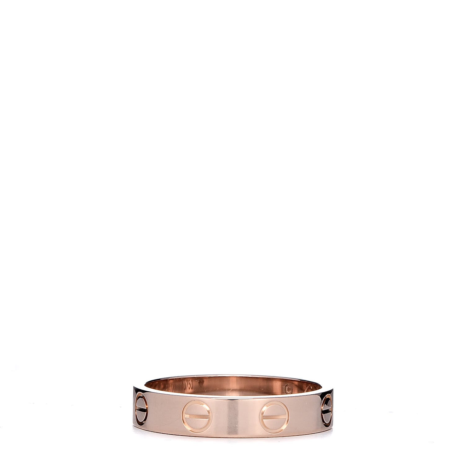 Cartier 18K Pink Gold 3.5mm LOVE Wedding Band Ring 50 5.25 3 of 4