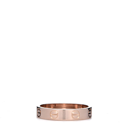 Cartier 18K Pink Gold 3.5mm LOVE Wedding Band Ring 50 5.25 3 of 4