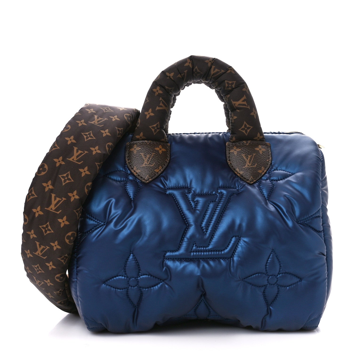 Louis Vuitton Econyl Mini Monogram Pillow Speedy Bandouliere 25 Navy 1 of 9