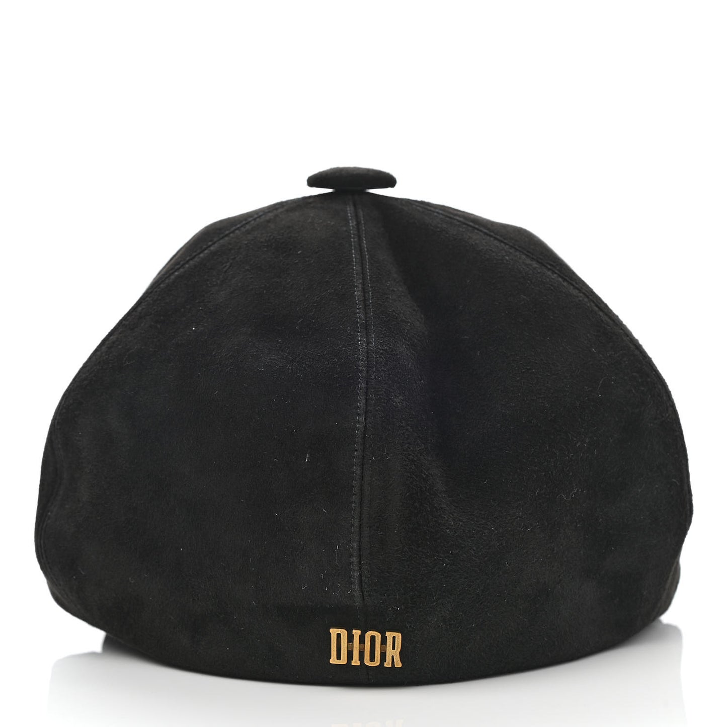 Suede Goatskin Arty Beret Cap 58 Black