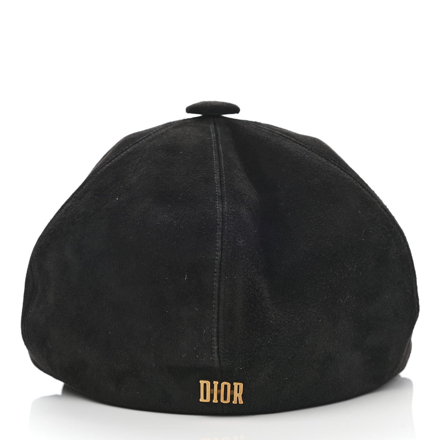 Christian Dior Suede Goatskin Arty Beret Cap 58 Black 6 of 8