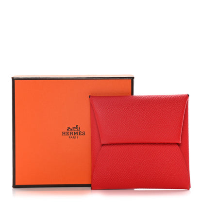 Hermes Epsom Bastia Coin Purse Rouge De Coeur 7 of 7