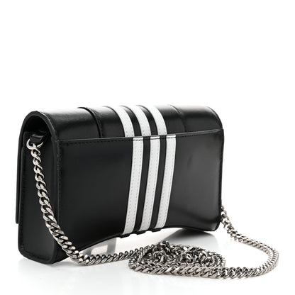 Balenciaga X ADIDAS Box Calfskin Hourglass Chain Bag Black 3 of 9