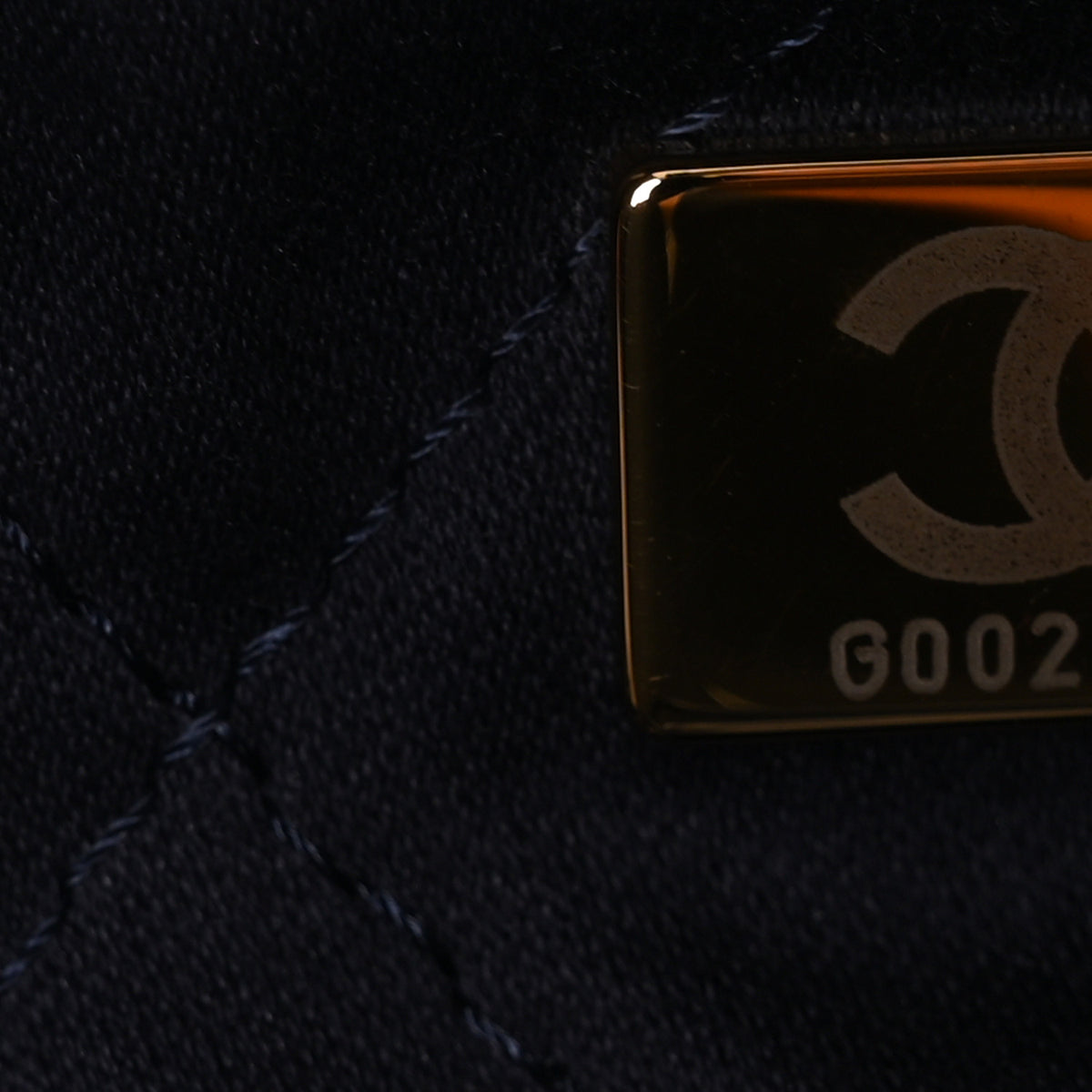 Shiny Calfskin Quilted Chanel 22 Navy Blue