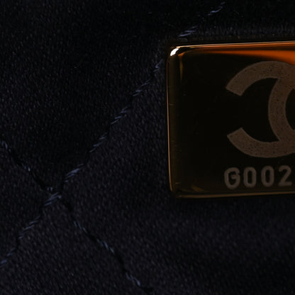 Chanel Shiny Calfskin Quilted Chanel 22 Navy Blue 8 of 11