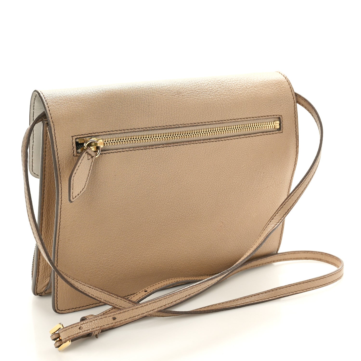 Burberry Derby Calfskin House Check Small Macken Crossbody Bag Light Beige 3 of 16