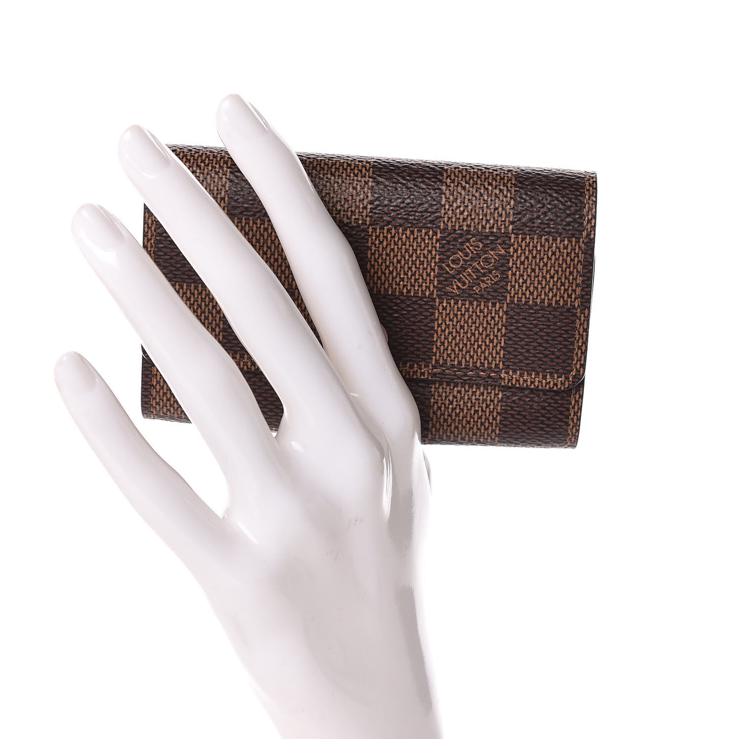 Damier Ebene Multicles 6 Key Holder Rose Ballerine