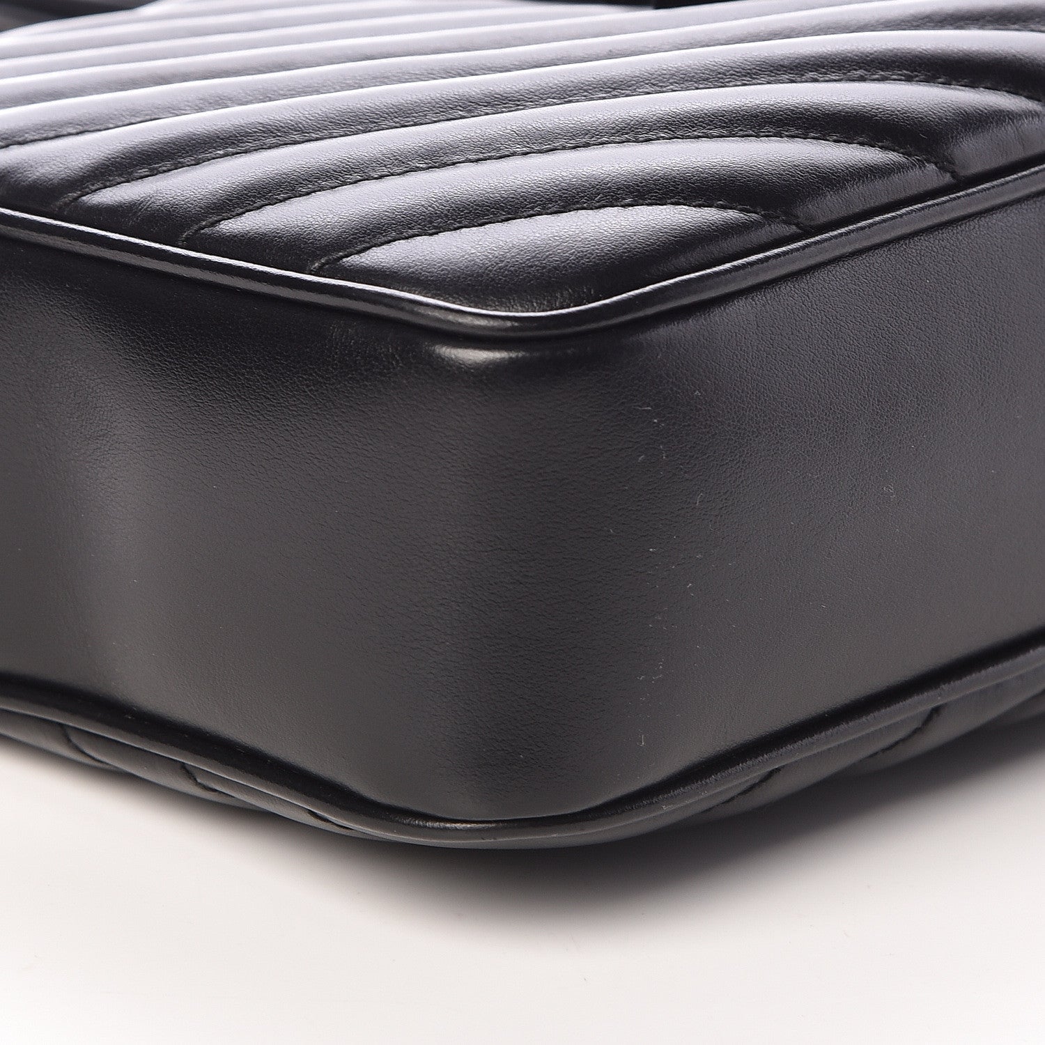 Saint Laurent Calfskin Matelasse Monogram Lou Camera Bag Black 9 of 12