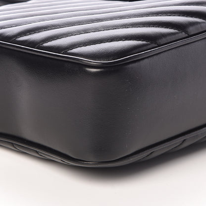 Saint Laurent Calfskin Matelasse Monogram Lou Camera Bag Black 9 of 12