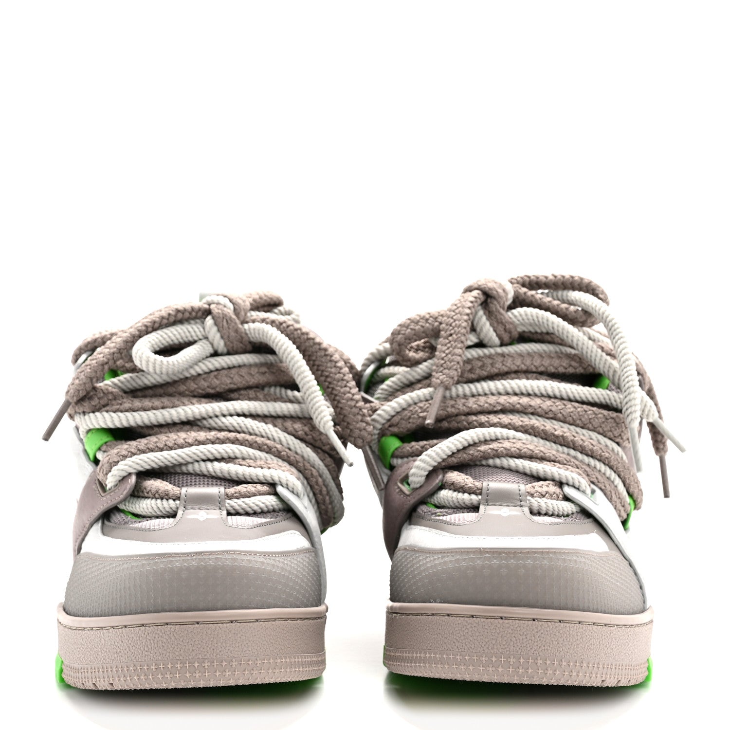 Louis Vuitton Calfskin Mens LV Skate Sneaker 9 Grey Green 3 of 10