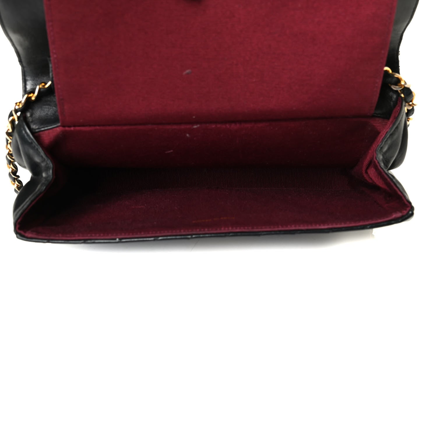 Chanel Lambskin Diagonal Quilted Small Single Flap Black 4 of 8